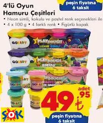 GOKİDY 4'LÜ OYUN HAMURU ÇEŞİTLERİ